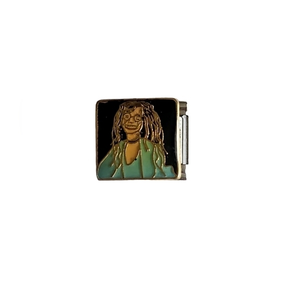 Italian‎ Charmlink Women with Long Hair for Charm Bracelet 9mm - Picture 1 of 2